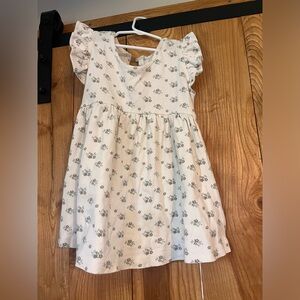 Jamie Kay Cream Dress with Gray Floral Print